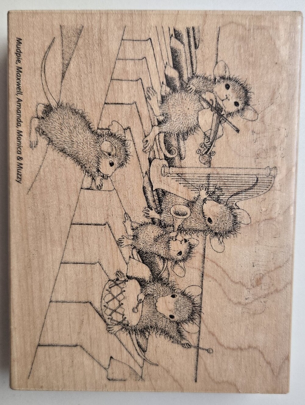 House Mouse Designs wood-mounted rubber stamp